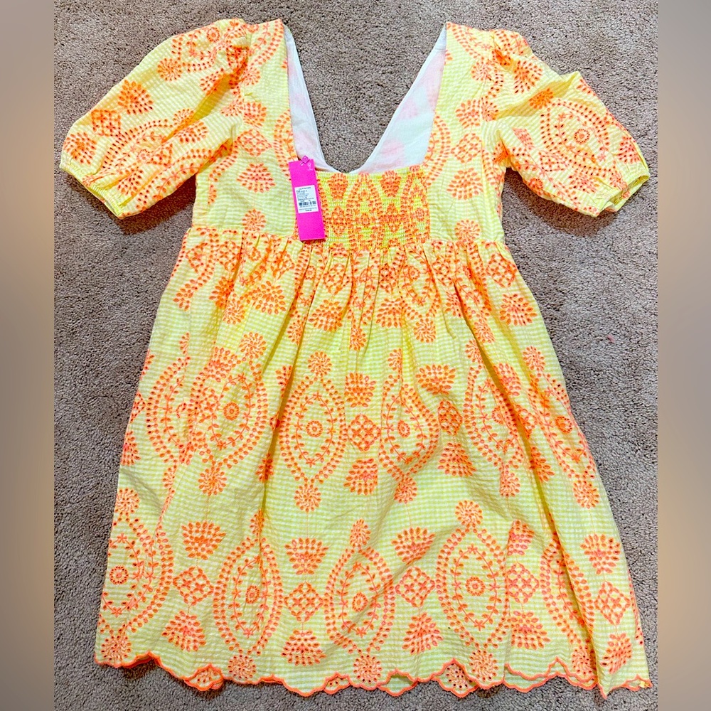 Lily Pulitzer Sarafina Eyelet Babydoll Dress NWT